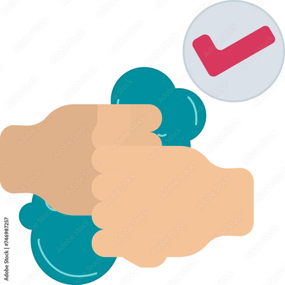 Interlock Fingers Hand Wash icon for Apply. Interlock Fingers Hand Wash icon for Apply.