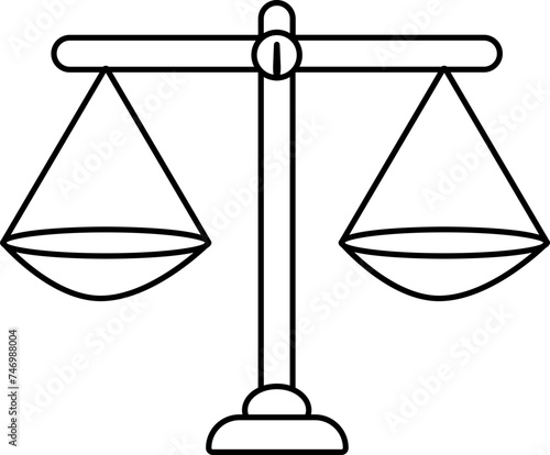 Balance Scale icon in black line art.