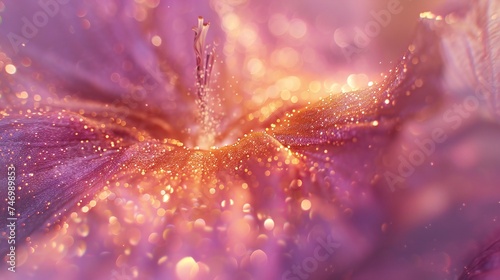 Gleaming Glow: Macro shot capturing the glittery brilliance of Ipomoea alba petals, radiating a celestial light.