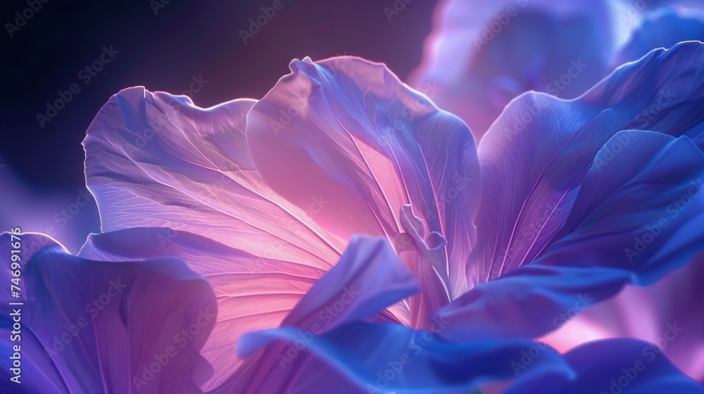 Moonlit Flow: Ipomoea alba petals sway gracefully in the moonlight, adorned with fresh hues.