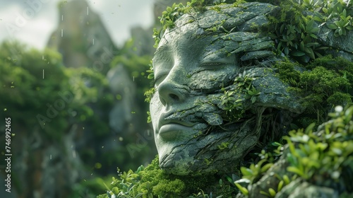 Artificial intelligence dreaming of natural landscapes. © Exnoi