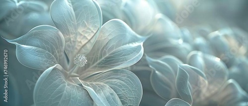 Serene Euphoria: Moonflower blooms radiate a sense of calm euphoria, their fluid forms weaving a tranquil tapestry.