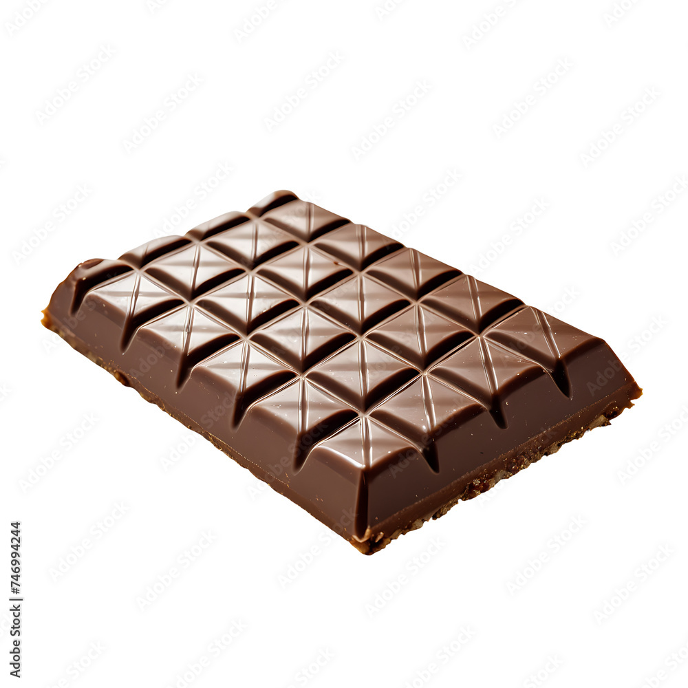 Obraz premium Chocolate Bars isolated on a transparent background PNG photo