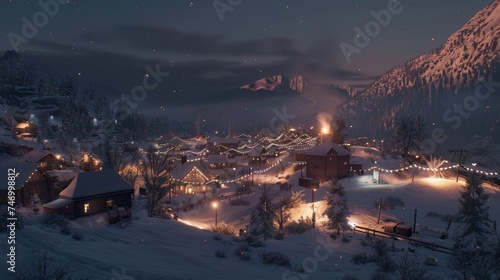 A tranquil hamlet under twi...