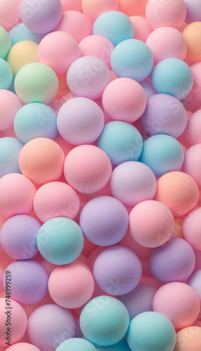 Colorful foam bubble in a vibrant mix of yellow, pink, blue, green, orange, and red © Jirut