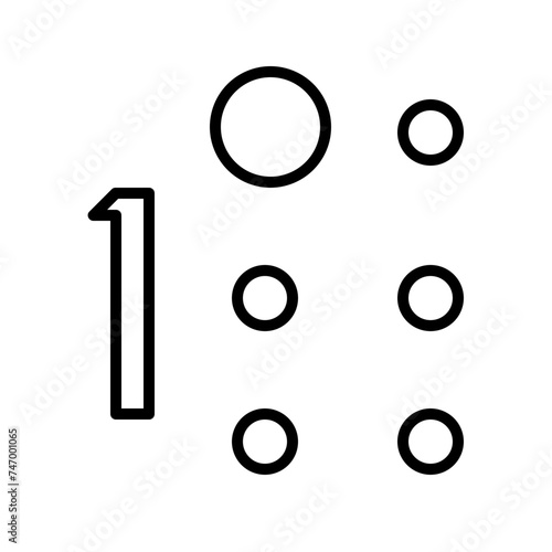 one Braille line icon