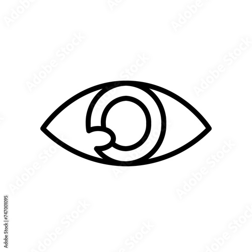 healthy eyes line icon