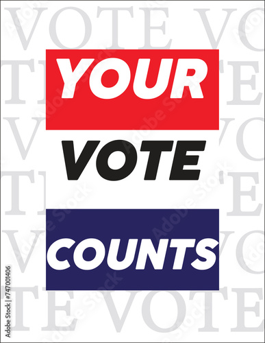 Vote Banner Background, Politics Campaign Ad