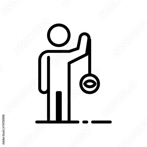 hypnotist line icon