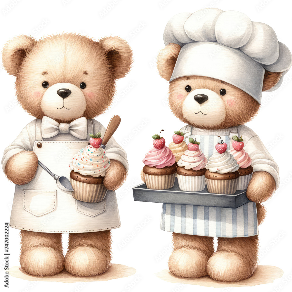 Teddy Bear Chef Cooking in Kitchen | Adorable Culinary Toy
Cute Teddy Bear Chef with Chef Hat | Kitchen Decor for Foodies
Chef Teddy Bear Baking and Cooking Utensils | Playful Culinary Art