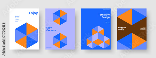 Geometric Banner Layout. Isolated Flyer Template. Abstract Background Design. Book Cover. Brochure. Business Presentation. Poster. Report. Brand Identity. Catalog. Handbill. Journal. Magazine