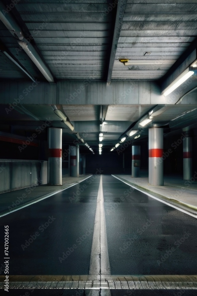 Empty Underground Garage