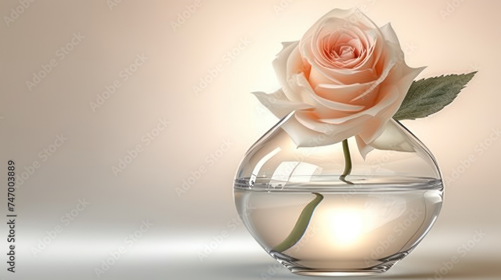 a single rose in a vase of water with a light reflecting off the side of the vase in the background. a single rose in a vase of water with a light reflecting off the side of the vase in the background.