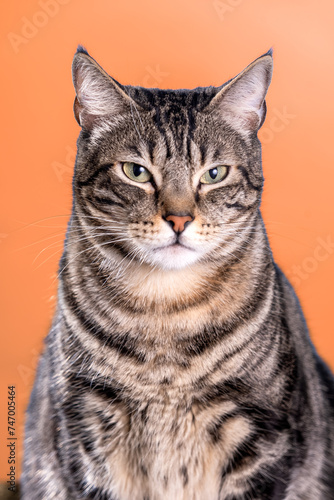 portrait of a serious cat