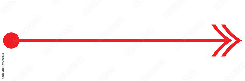 Straight line with point on start and arrow on finish. Symbol of direction, aim, target, path, easy challenge, fast way, ideal plan isolated on white background. Vector graphic illustration Straight line with point on start and arrow on finish. Symbol of direction, aim, target, path, easy challenge, fast way, ideal plan isolated on white background. Vector graphic illustration