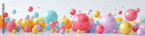 AI art, colorful sphere background