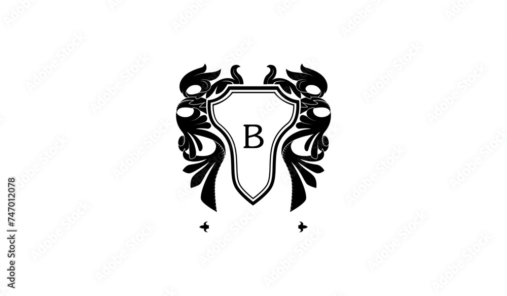 Luxury Key Shaped wings Alphabetical Logo Luxury Key Shaped wings Alphabetical Logo