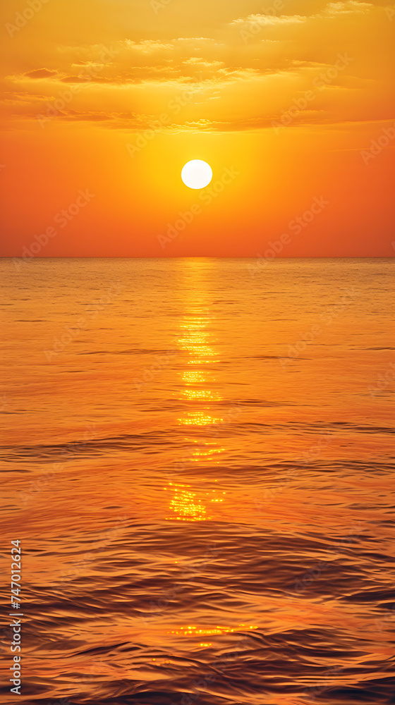 Spectacular Sunset Reflections Over the Dramatic Landscape of the Atlantic Ocean