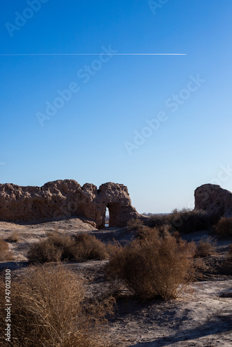 Ayaz-Kala, ruins of antient city of Khorezm, Khiva, Uzbekistan photo