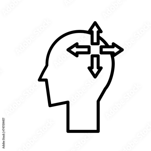  Introvert line icon