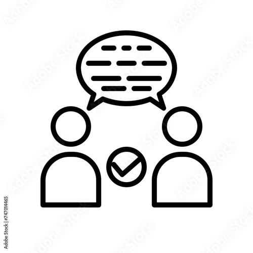  true conversation line icon