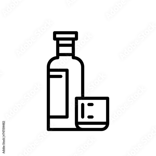 alcoholic beverages line icon