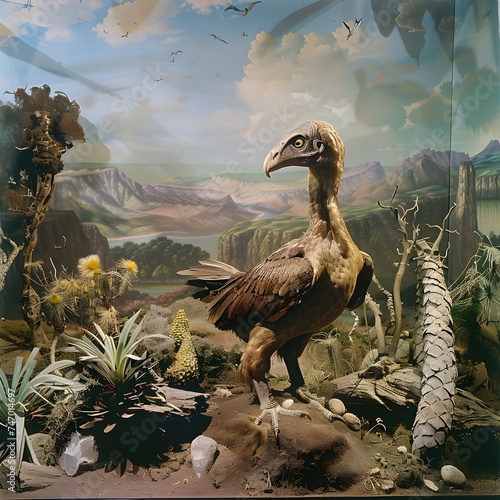 extinct bird dino  photo