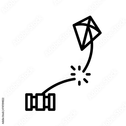 : the kite broke line icon