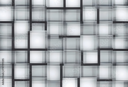 Abstract Geometric Glass Pattern