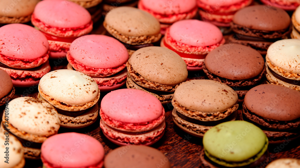 Multi-colored macarons Multi-colored macarons