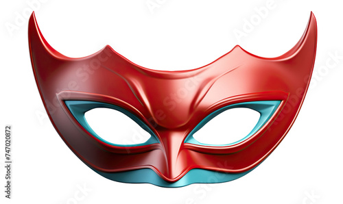 Superhero mask, cut out photo