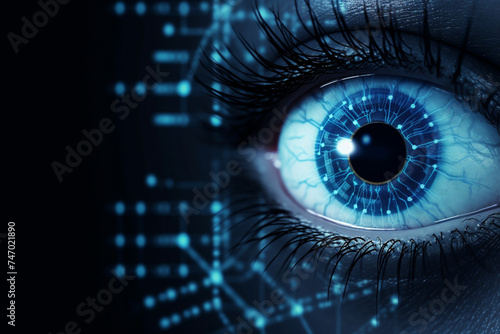 biometric eye scan and network