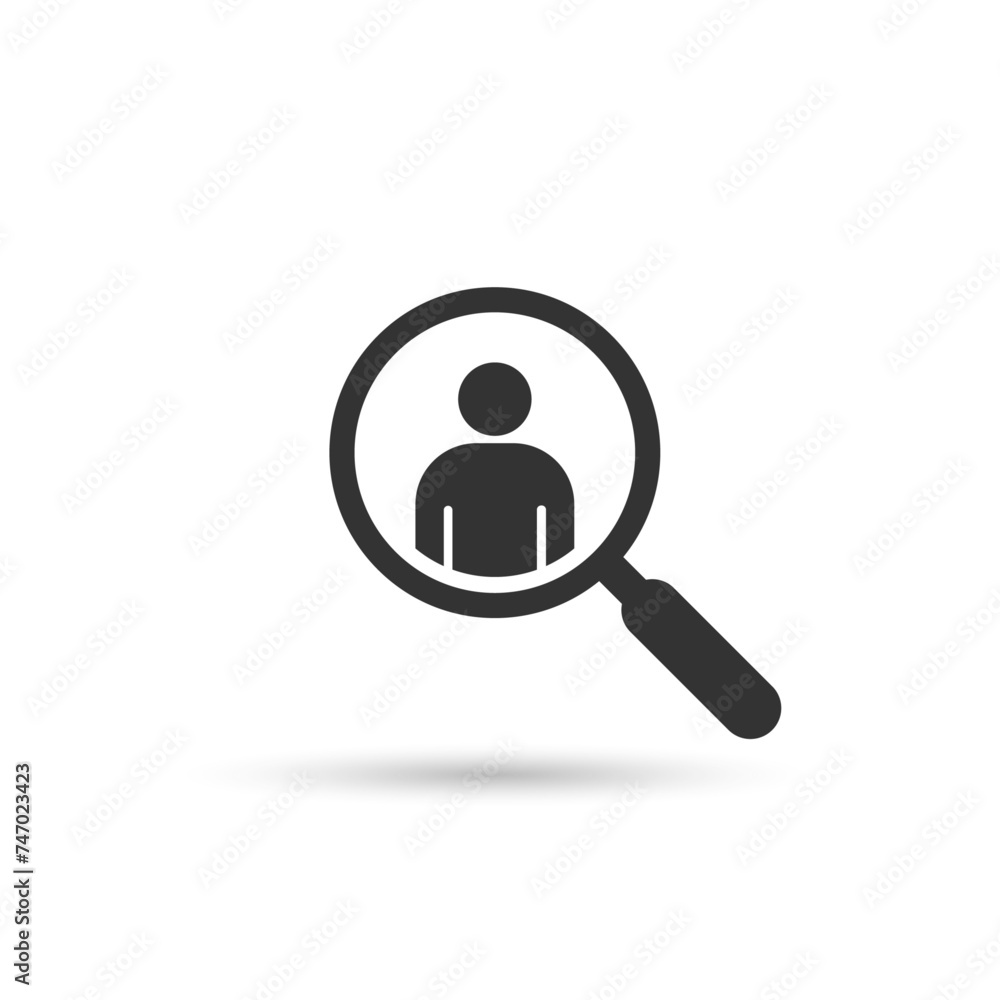 Looking for employees and job, business, human resource. Search man vector icon. Job search. Looking for employees and job, business, human resource. Search man vector icon. Job search.