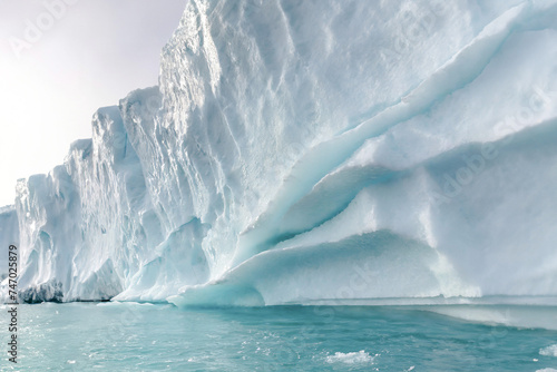 Icebergs in Antarctica. Global warming  climate change and global warming concept.