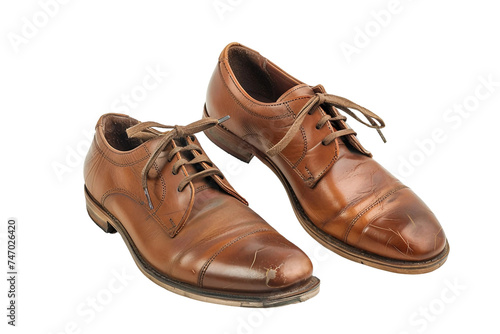 Comfortable Office Shoes on Transparent Background.