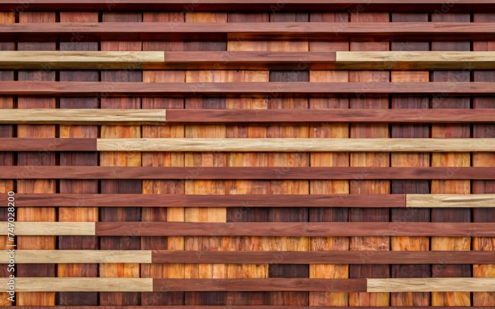 Minimalist Facade: Exterior Wall Featuring Horizontal Wooden Slats Minimalist Facade: Exterior Wall Featuring Horizontal Wooden Slats