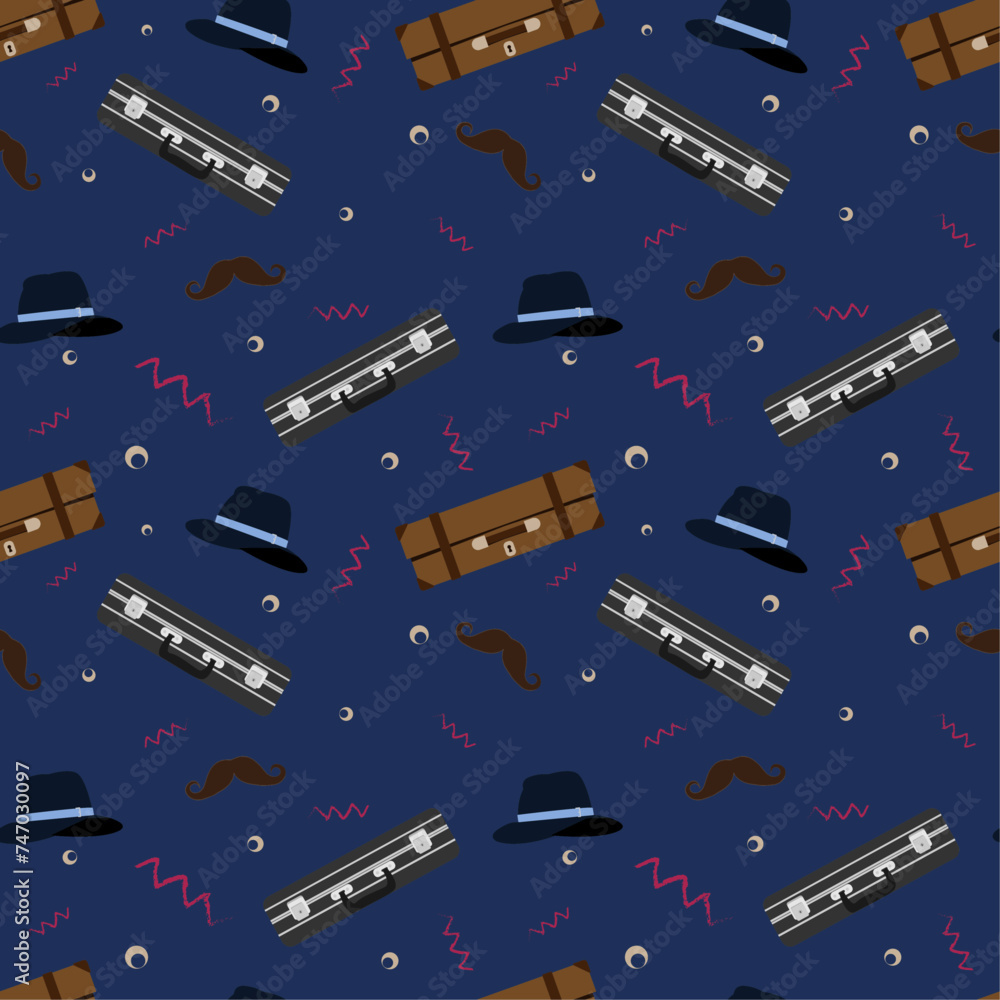 Naklejka premium male pattern