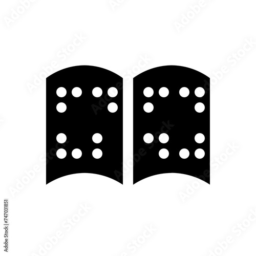 braille book solid icon