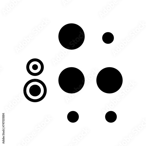 eight Braille solid icon