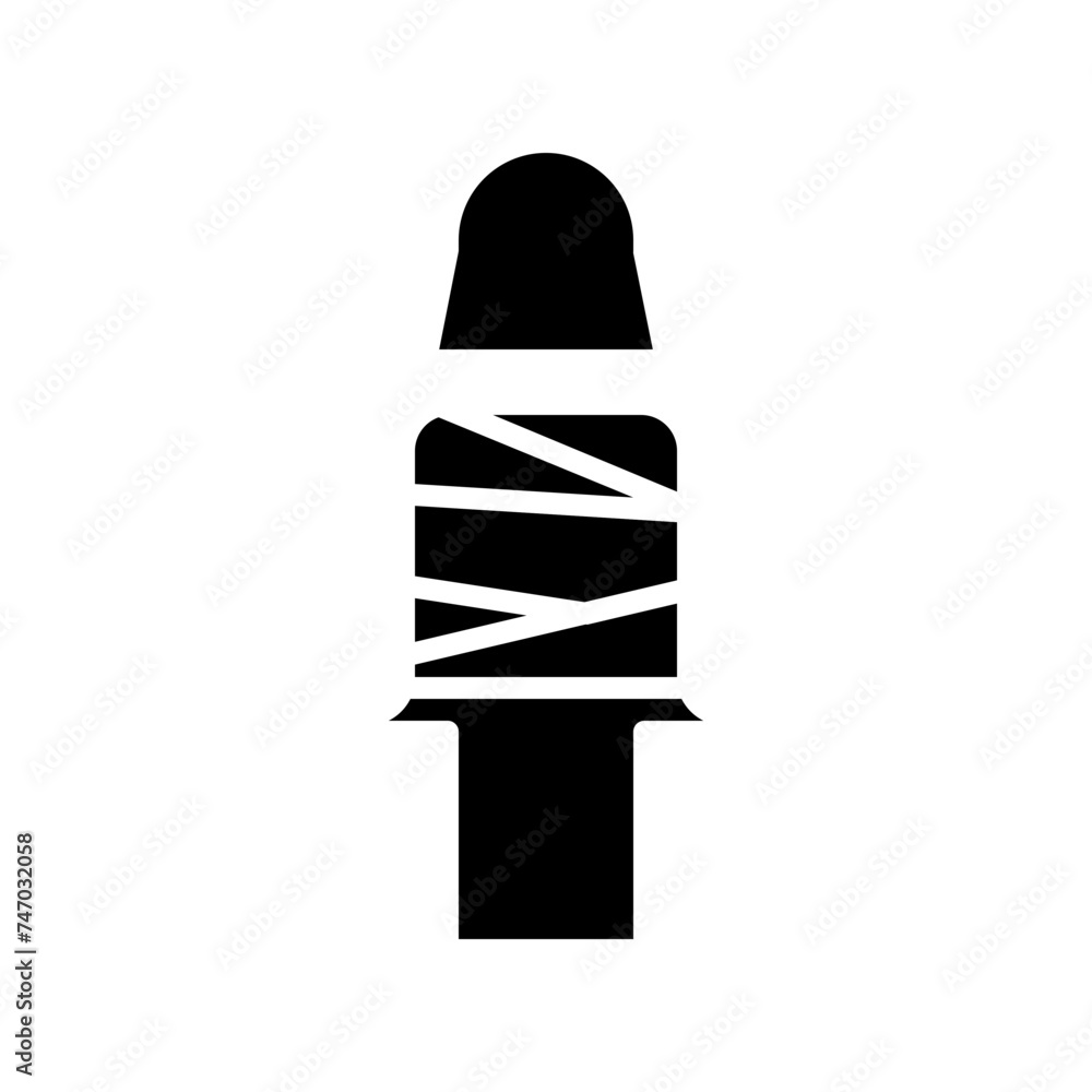 Fototapeta premium slave girl tied up solid icon
