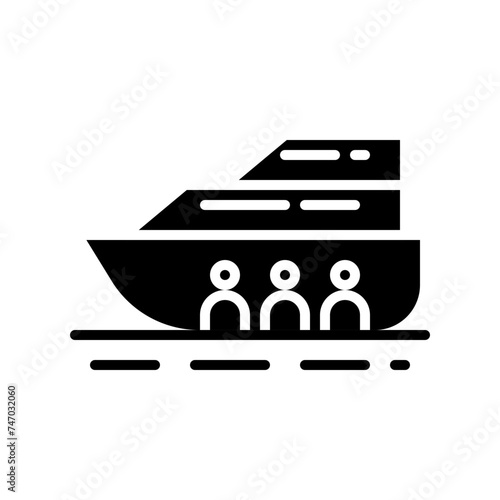 slave smuggling solid icon