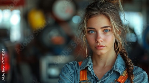 Wallpaper Mural Female Mechanic Torontodigital.ca