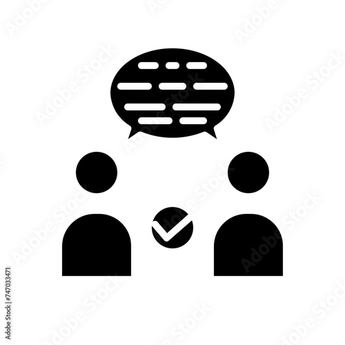  true conversation solid icon