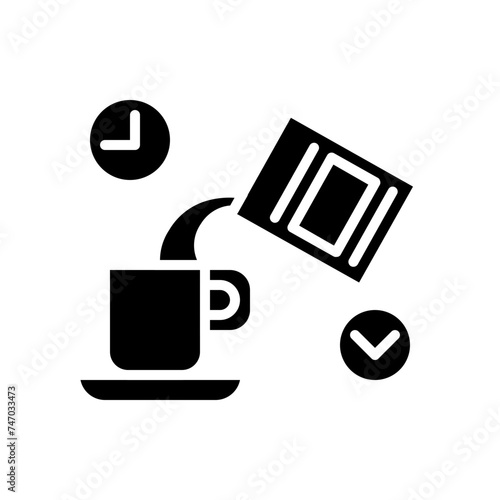time for coffee solid icon