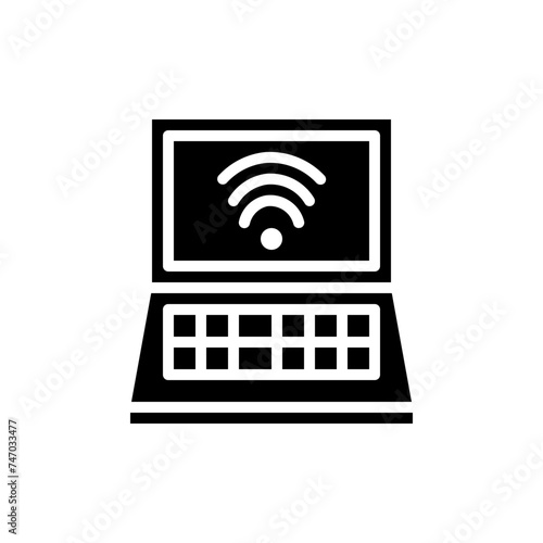 remote work solid icon