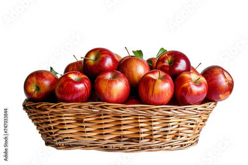 Shiny Apples Galore on Transparent Background.