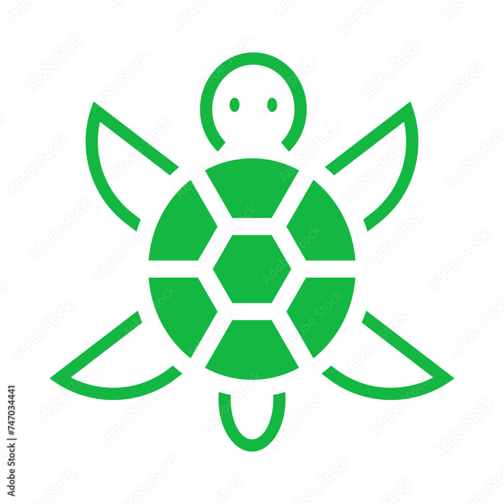 Sea Turtle Vector Logo Design Template Sea Turtle Vector Logo Design Template