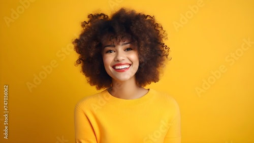 Happy wow emotion girl face expression isolated 