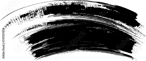 Hand Drawn Grunge Brush Smears, Hand Drawn Grunge Brush vector, Black vector brush strokes collection. Black paint spots vector