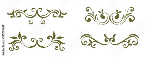 calligraphic border and divider decoration